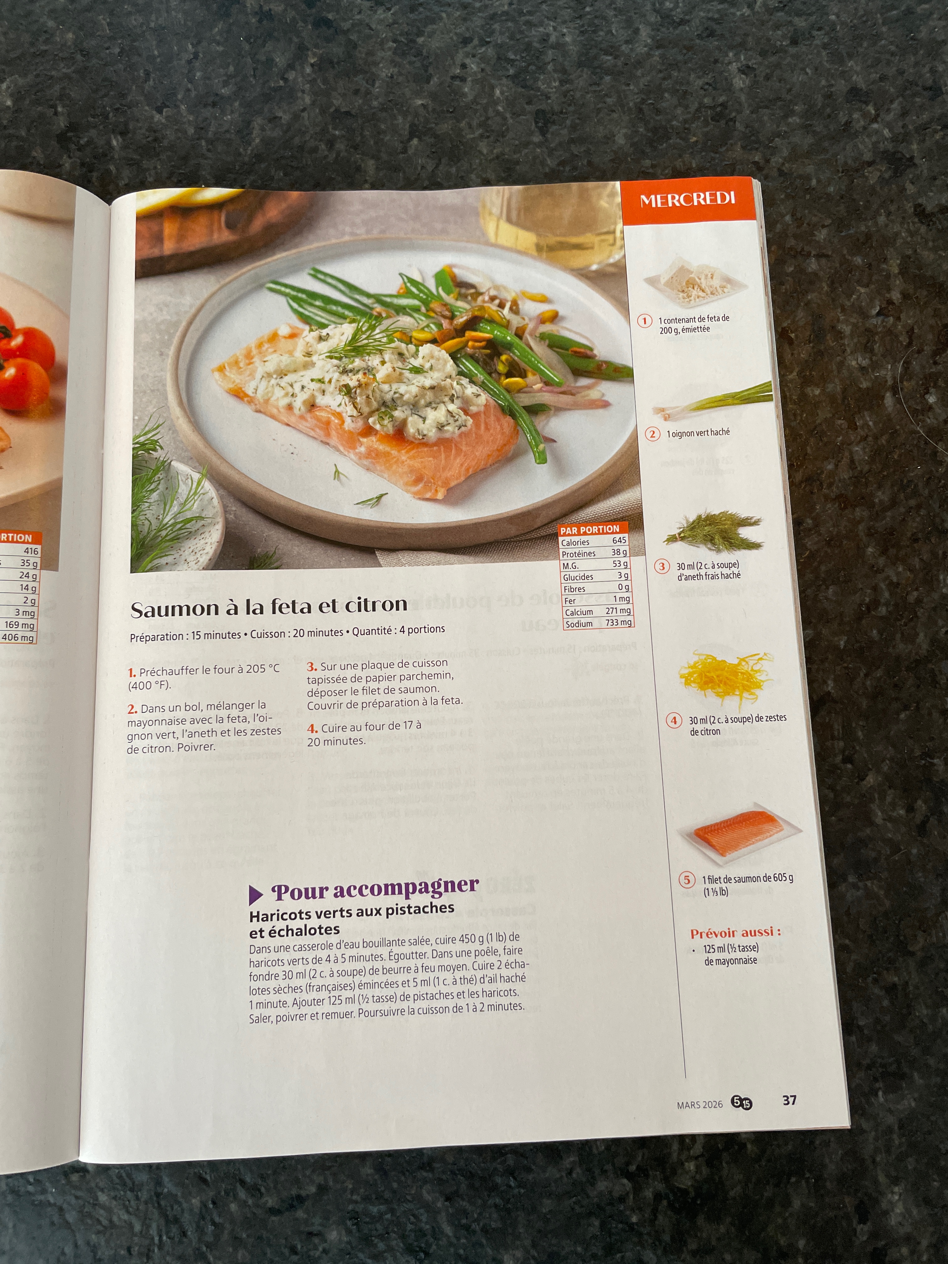 Saumon à la feta et citron